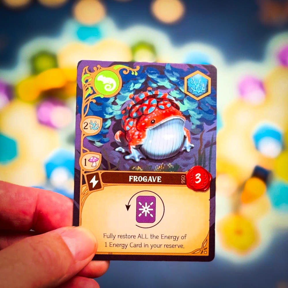 Black Forest board game components showing resource wheels, wooden meeples, and medieval artwork by Uwe Rosenberg