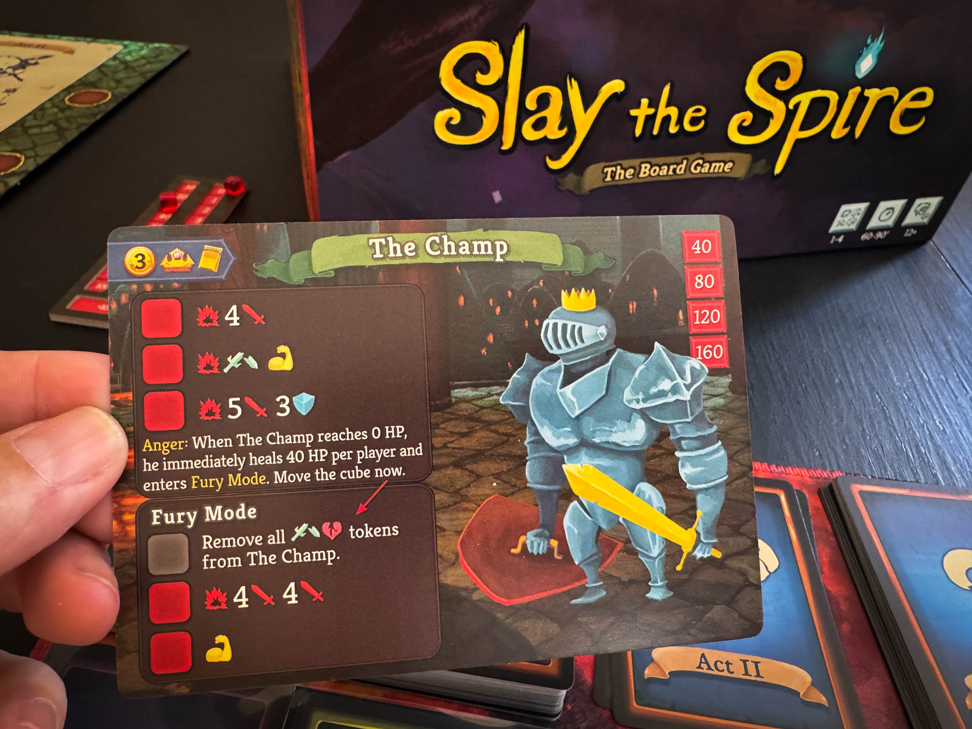 Mystic Lands board game with stained glass card art and Vale Map journey board