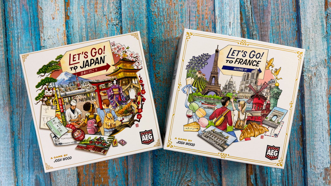 Let's Go to France — Card Drafting Let's Go to France card drafting mechanic - activity cards being passed between players