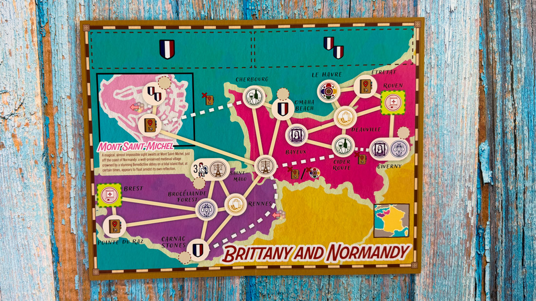 Let's Go to France — Solo Mode Let's Go to France solo mode setup with automated travel agent - 1 player card drafting