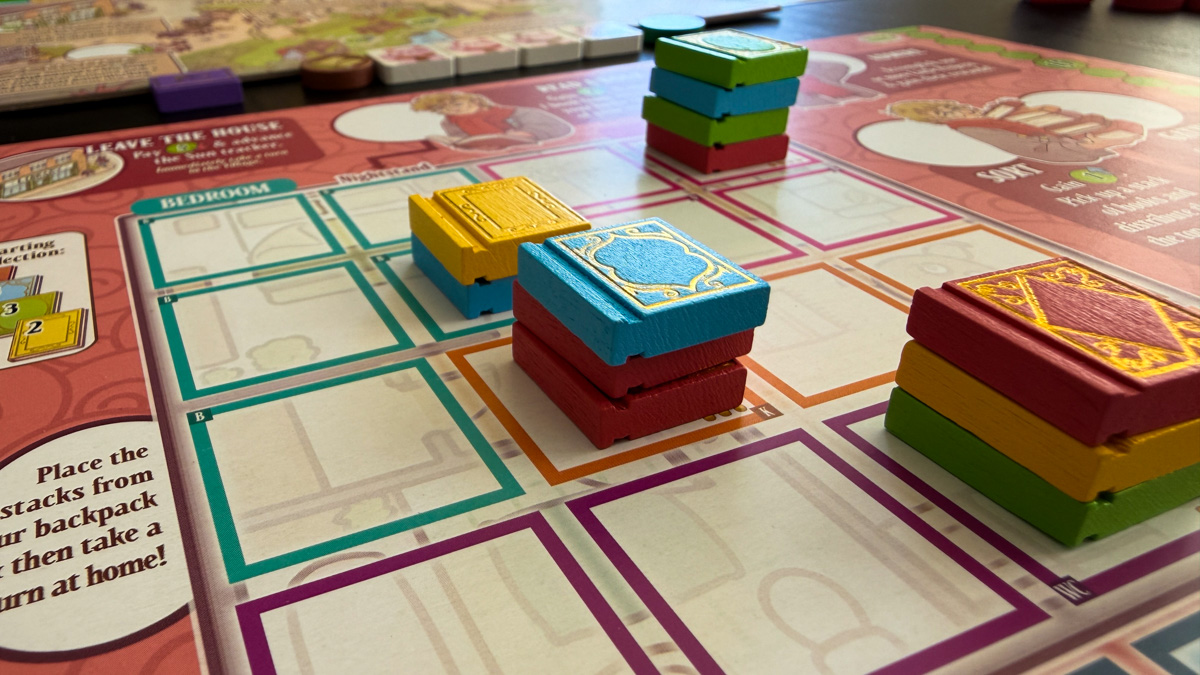 #8 — A Place for All My Books A Place for All My Books cozy worker placement game with book tiles and room boards